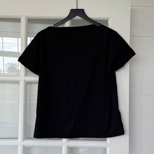 Banana Republic Black Boatneck Top